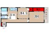轟花沢マンション 2DKの間取り