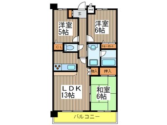 間取図 グランダジュール千葉みなと