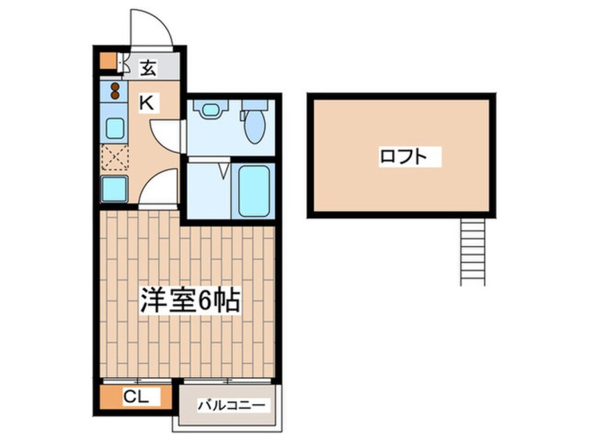 間取図 ル－ブル六番館