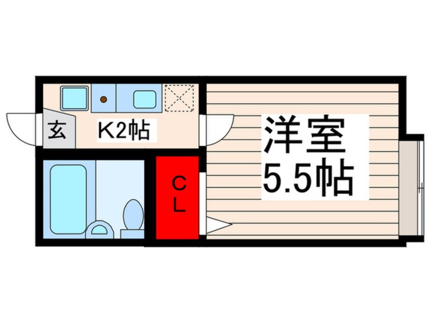 間取図 サニ－コ－ト北葛西Ｂ