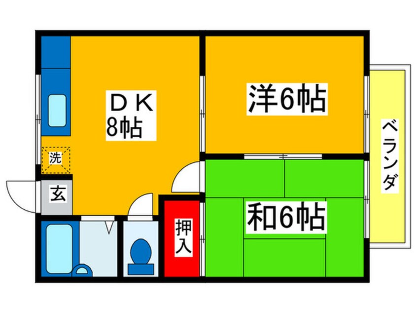 間取図 Ｓｗｅｅｔ　Ｓｕｇａｒ　Ｂ棟