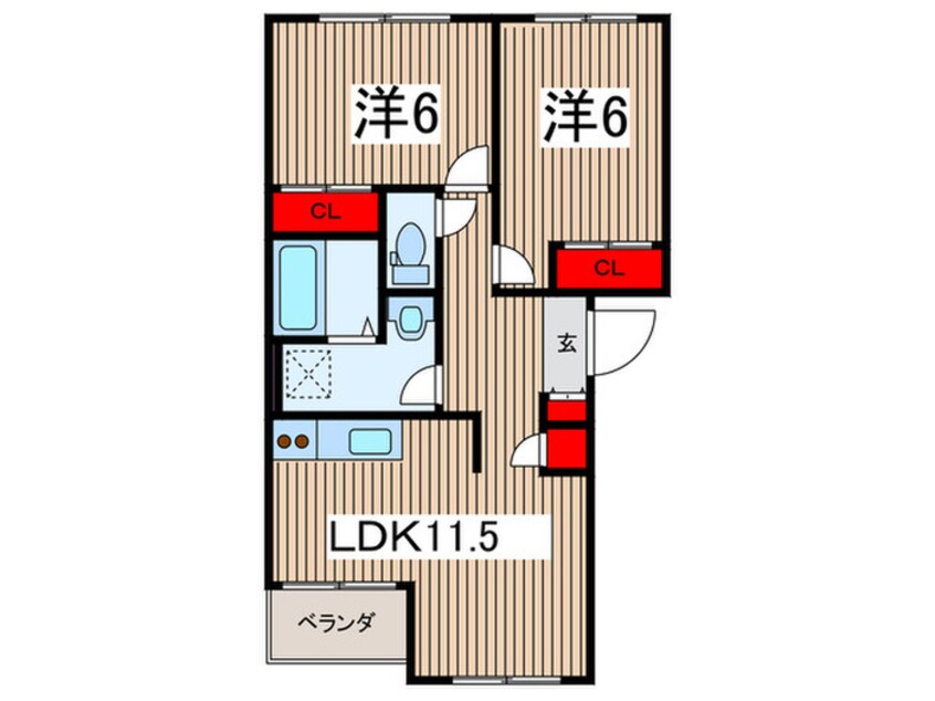 間取図 ドリ－ムハイツ