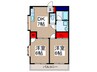 土屋マンション 2DKの間取り