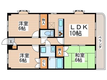 間取図 サンド・リヴィエール