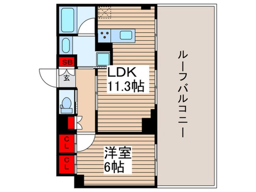 間取図 DIPS北千住(603)