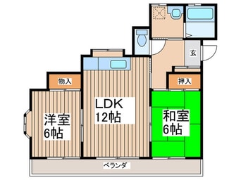 間取図 サンハイツ日暮Ｂ