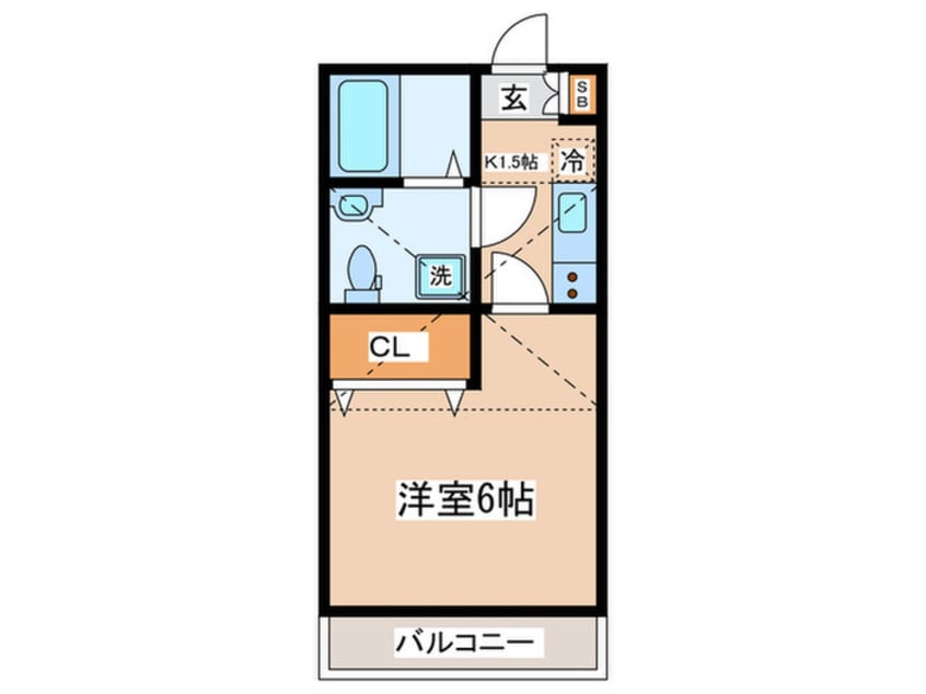 間取図 NS　GATE　つつじヶ丘