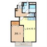 アムールセンタービレッジⅡ 1LDKの間取り