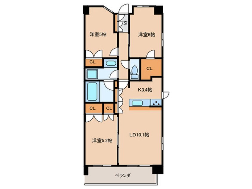 間取図 トラープランド蒼麗館