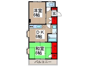 間取図 フロ－ラルビュ－