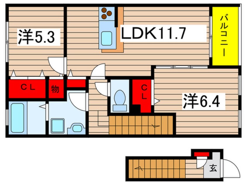 間取図 グランシャリオ・壱番館