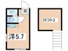 ユナイト藤棚グレイシアの杜 1Rの間取り