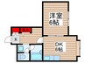 エスパル汐見 1DKの間取り
