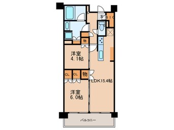 間取図 ドレッセ美しが丘フロント(506)