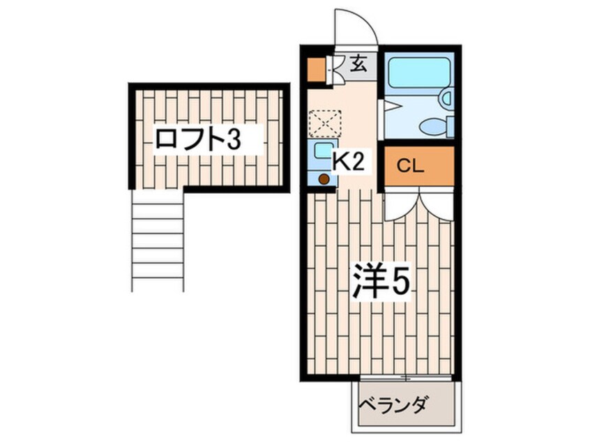 間取図 パレス三ツ沢上町