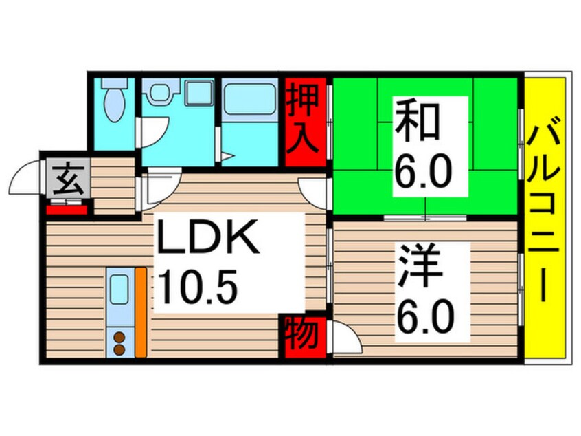 間取図 小川ハイデンス