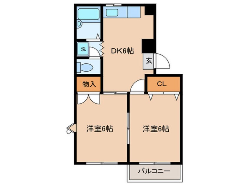 間取図 ドリ－ムハイツ