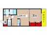 コルテカノンＢ 1LDKの間取り