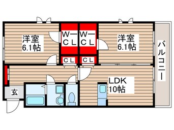 間取図 コルテカノンＢ