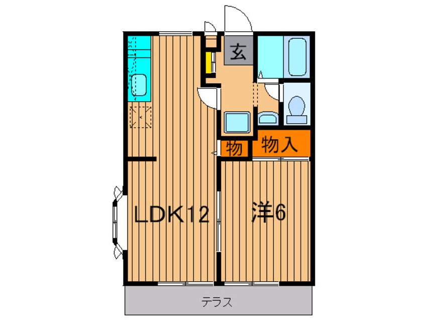 間取図 コーポアマギ