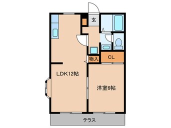 間取図 コーポアマギ