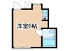 エイブルＡ 1Rの間取り