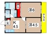 宍倉ハイツ 2Kの間取り
