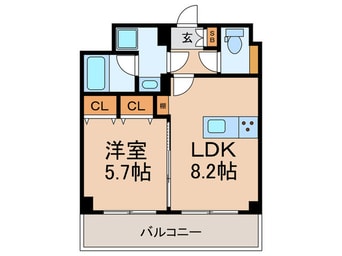 間取図 ラフィスタときわ台（206）
