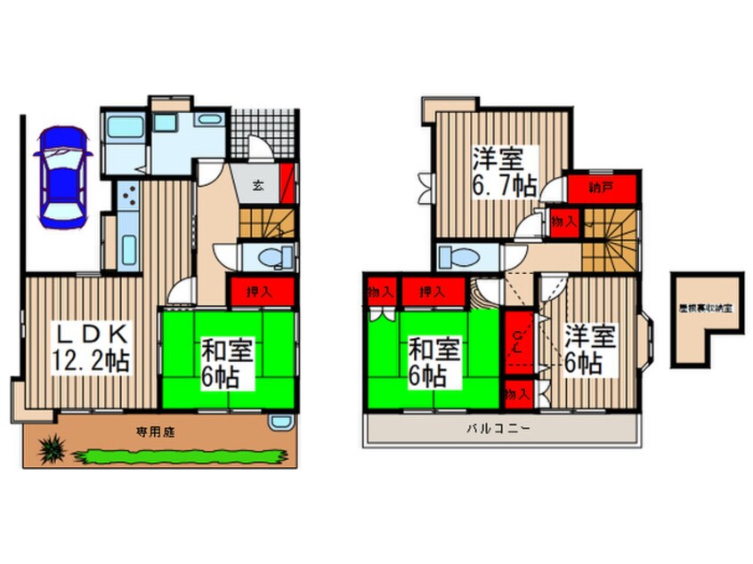 間取図 白岡貸家