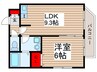 ソレイユ津田沼 1LDKの間取り