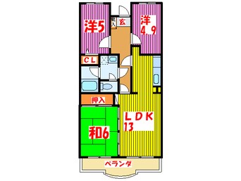 間取図 シャルム春日部