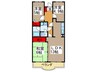 シャルム春日部 3LDKの間取り