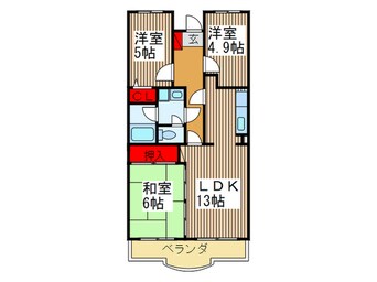 間取図 シャルム春日部