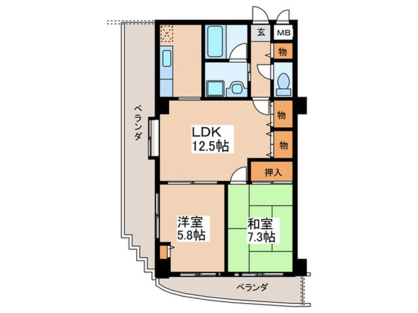 間取図 カーサ．プリモ