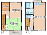 蛍田アパート１０５ 2LDK+Sの間取り