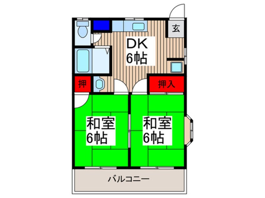 間取図 みやび第二コーポ