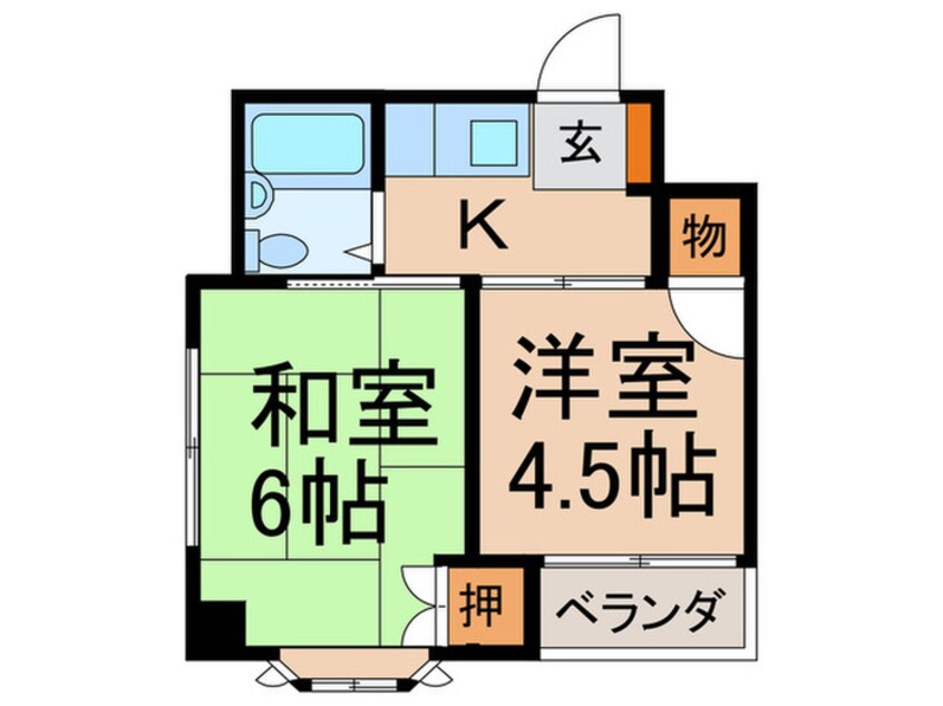 間取図 シティコ－ポ野方Ｎｏ.２