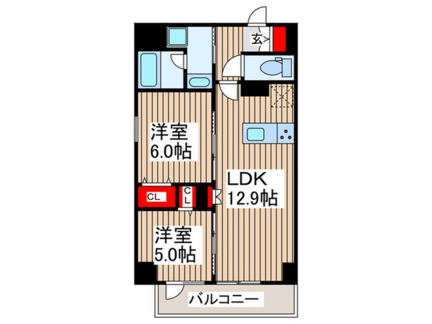 間取図 ＴＯＲＩＫＯＥ　ＴＵＲＲＩＳ