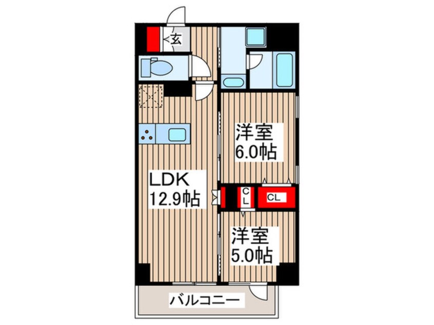 間取図 ＴＯＲＩＫＯＥ　ＴＵＲＲＩＳ