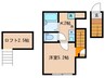 IKフラット2 1Kの間取り