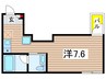 パークシード小岩 1Rの間取り