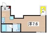パークシード小岩 1Rの間取り