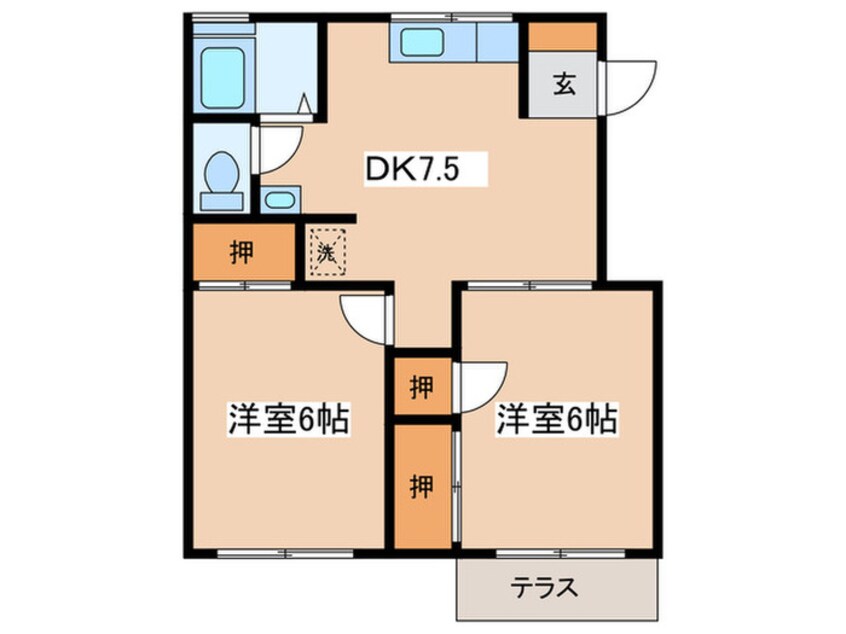 間取図 ヴィラ湘南１