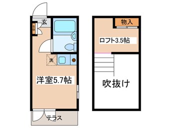 間取図 ファンダ－シオン東長崎