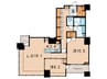 THE TOKYO TOWERS MID TOWER(24F 2LDKの間取り
