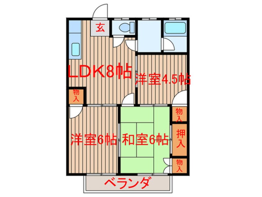 間取図 カトレアハイツ