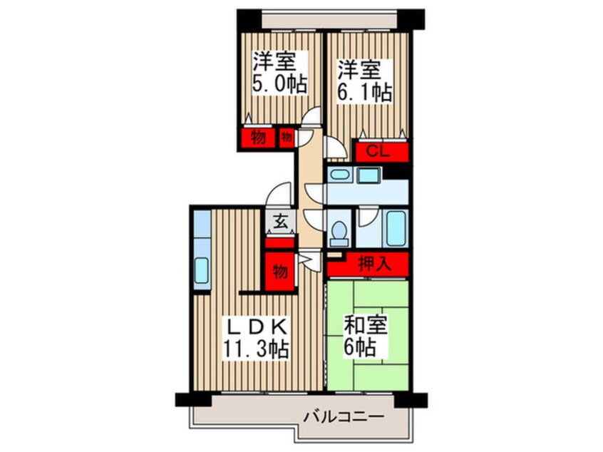 間取図 鴻巣東ハイツ