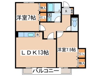 間取図 アネシス平山