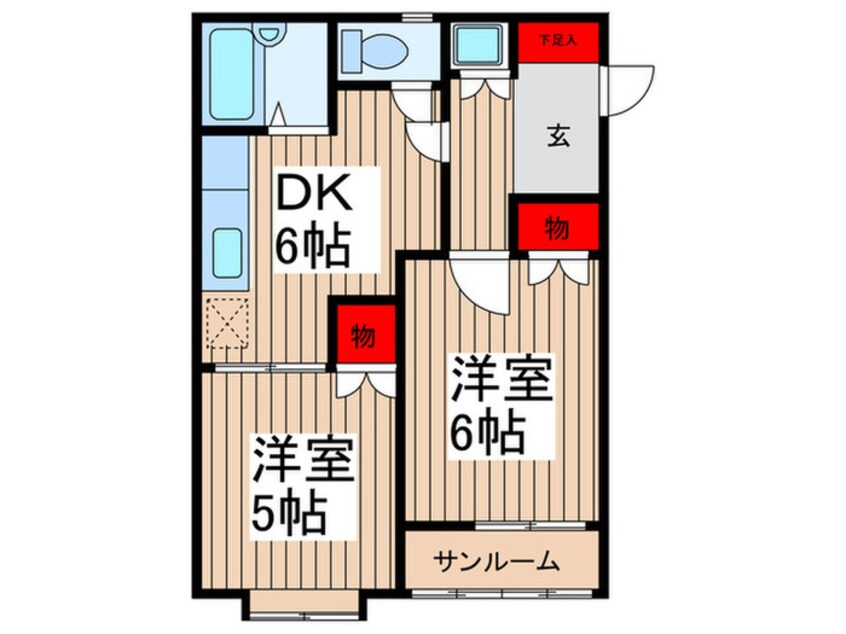 間取図 リエスふじみ野