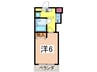 サニーフラット 1Kの間取り